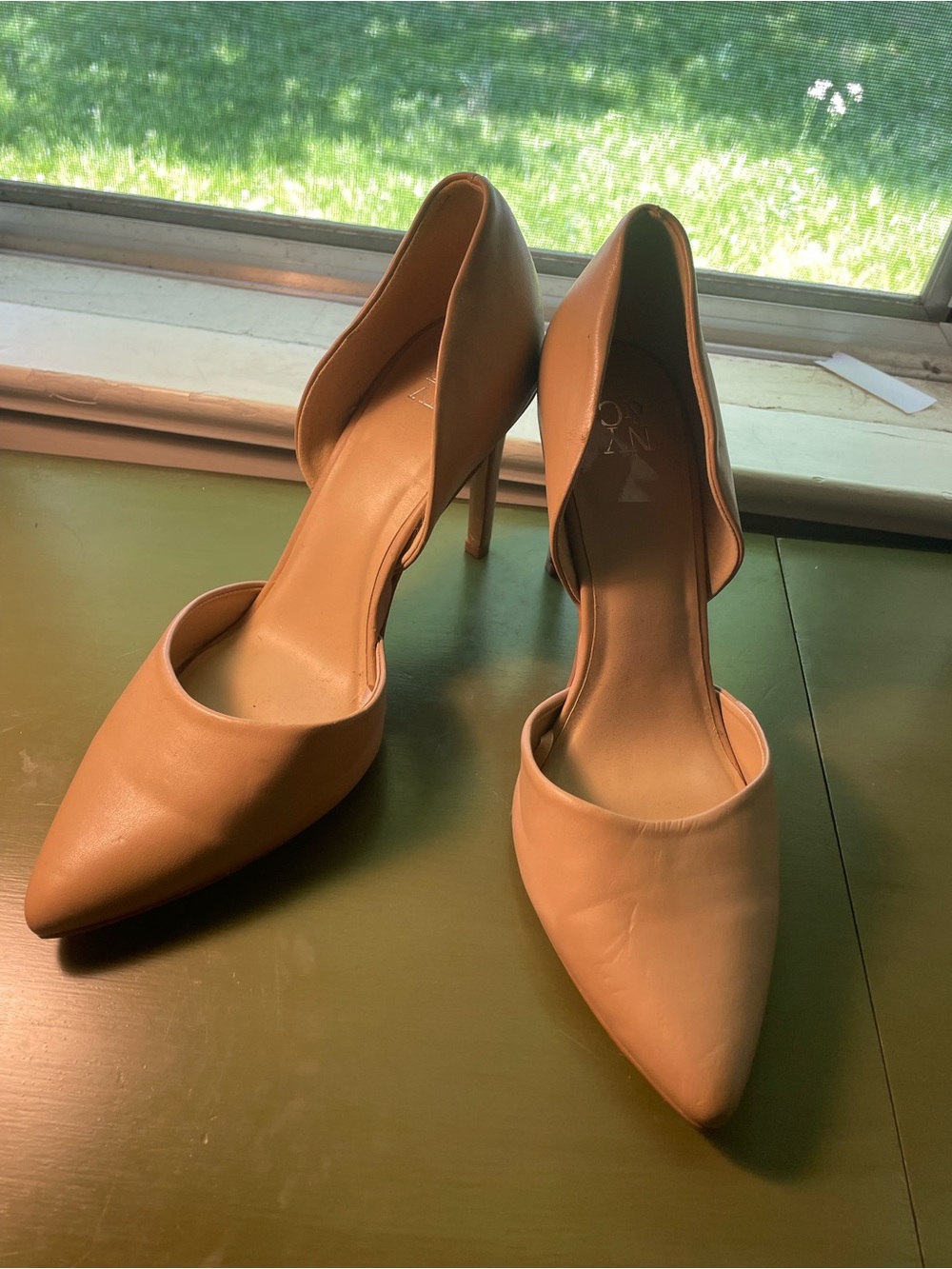 Women's Nude NY&Co Pointed-Toe Stiletto Pumps